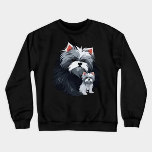 Maltese Fathers Day Crewneck Sweatshirt